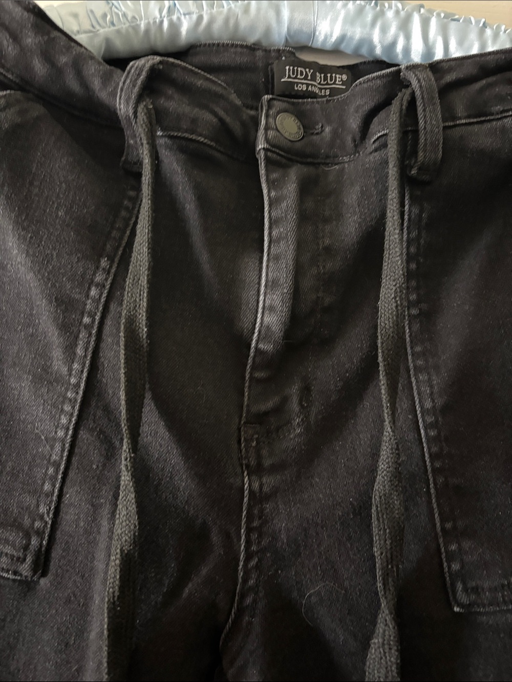 Judy Blue Women’s Black jogger Drawstring Jeans